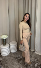 Beige Pantalon